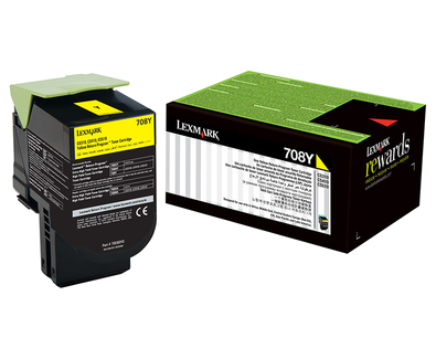 708Y YELLOW RETURN TONER CARTRIDGE 1K CS310/CS410/CS510
