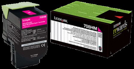 708HME MAGENTA HIGH YIELD CORPORATE TONER CARTRIDGE 3K CS310/CS410/CS510