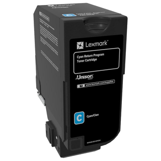 CS720/CS725/CX725 CYAN RETURN PROGRAM TONER CARTRIDGE 3K