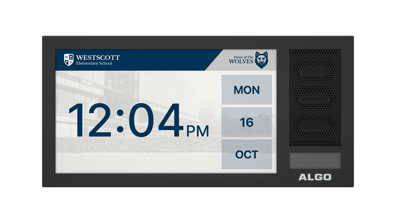 IP DIGITAL DISPLAY WITH SPEAKER SINGLE SIDED