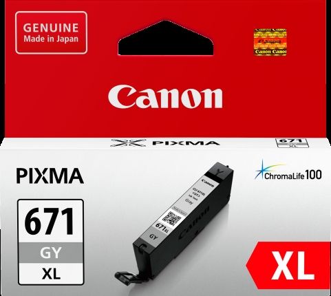 CANON CLI671XLGY GREY EXTRA LARGE INK TANK FOR MG5760BK  MG6860 MG7760