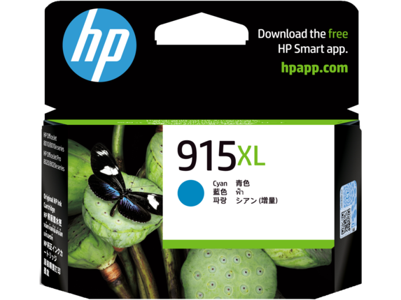 HP 915XL CYAN ORIGINAL INK CARTRIDGE 825 PAGES