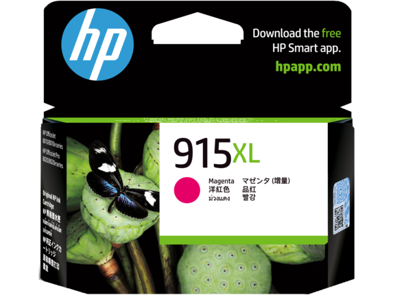 HP 915XL MAGENTA ORIGINAL INK CARTRIDGE 825 PAGES