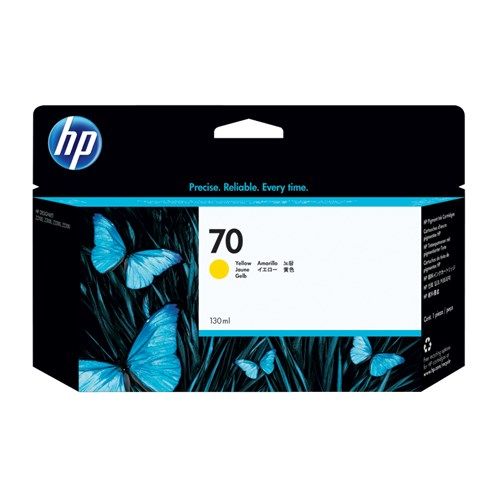 HP 70 YELLOW 130 ML INK C9454A FOR Z2100 3100 3200