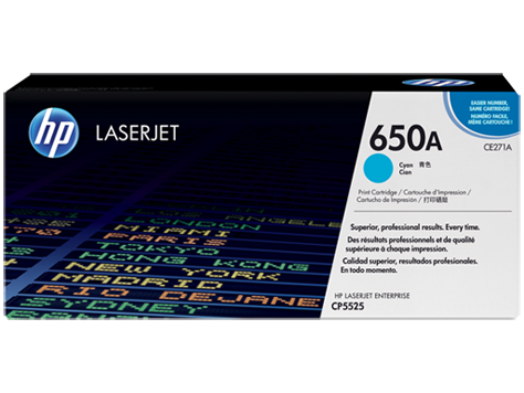 HP 650A CYAN TONER 15000 PAGE YIELD FOR CLJ CP5520