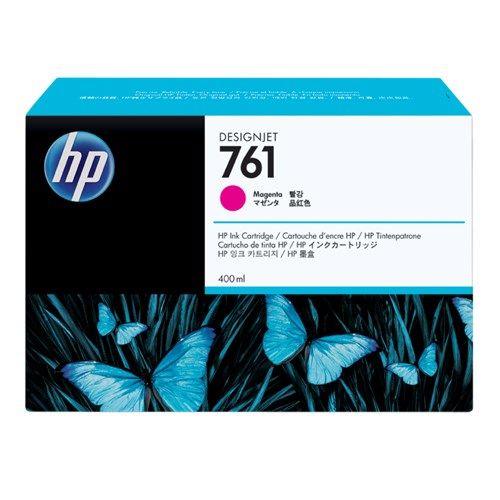 HP 761 MAGENTA 400 ML INK CART FOR DESIGNJET T7100