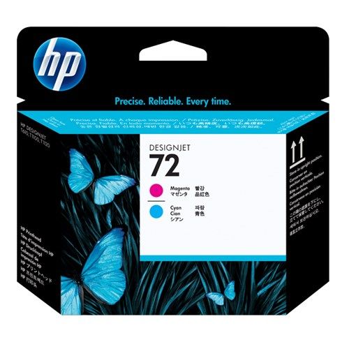 HP 72 MAGENTA AND CYAN PRINTHEAD C9383A
