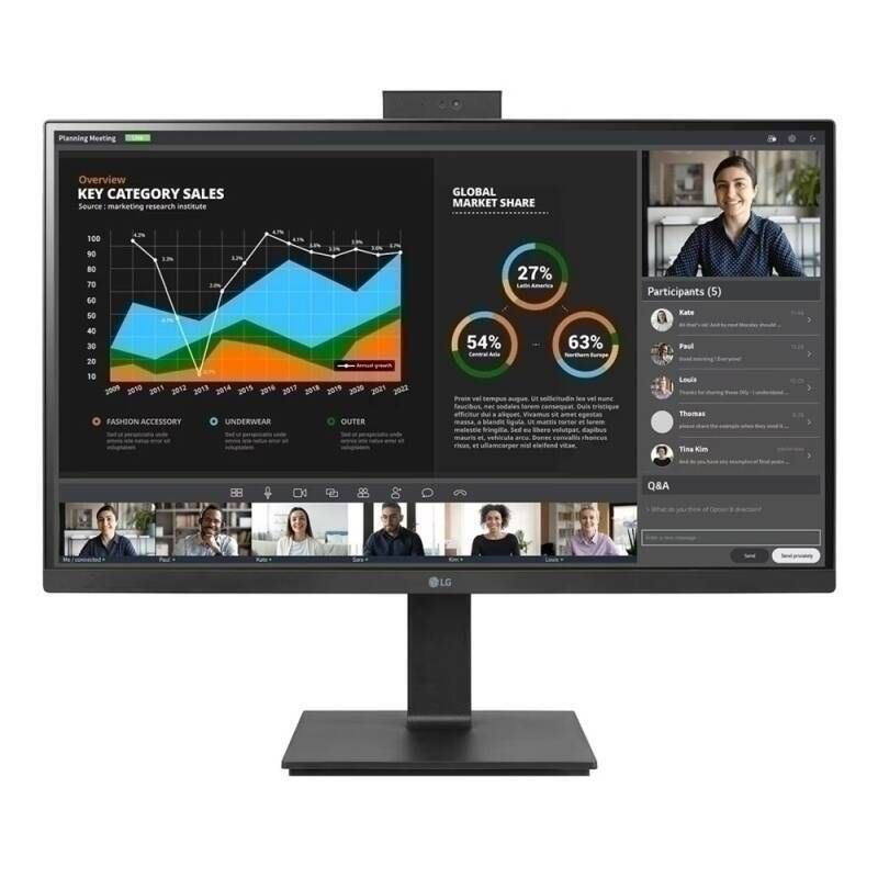 LG 27" 27BQ75QC-B QHD IPS LED Monitor - 2560x1440 (16:9) / 5ms / 75Hz