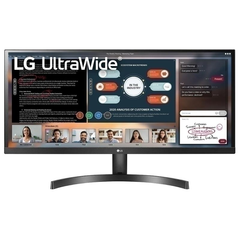 LG 29" 29WL500B FHD IPS UltraWide Monitor - 2560x1440 (21:9) / 5ms / 60Hz