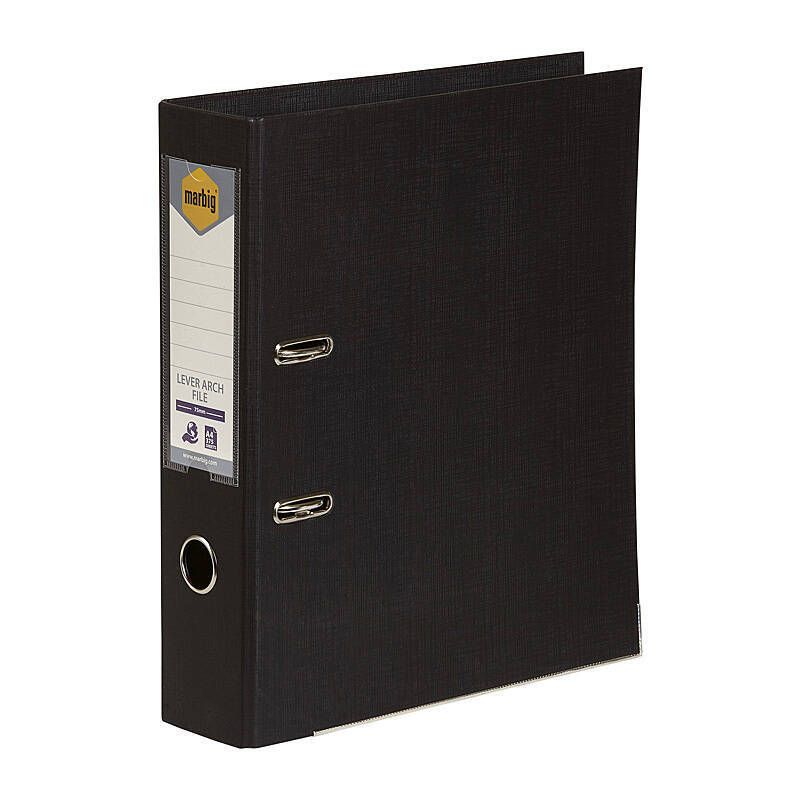 Marbig Lever Arch File A4 Pe Black