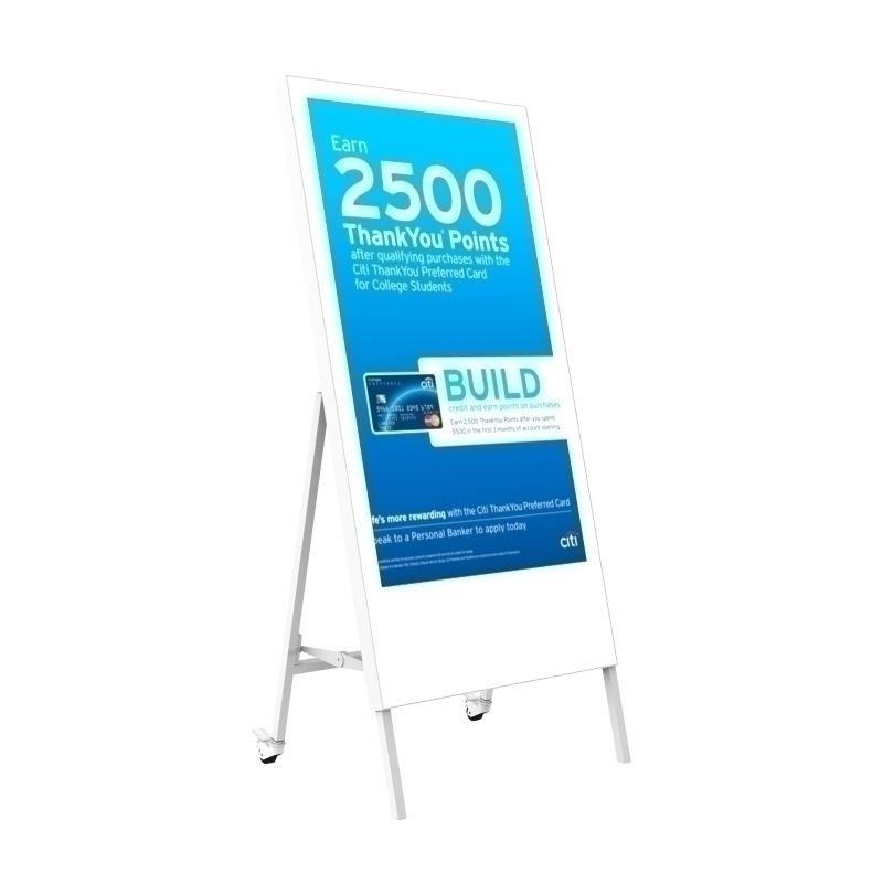 Mitsumaru 43" Mobile Indoor Digital Signage A-Frame Display - 1080p