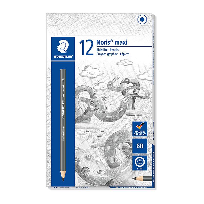 Staedtler Noris Maxi Learner Graphite 6B Pencil - Box of 12