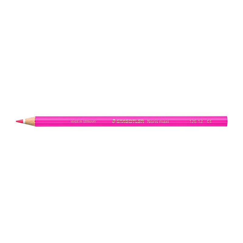 Staedtler Noris Club MAXI Learner Colour Pencil - 12 Pack - Pink