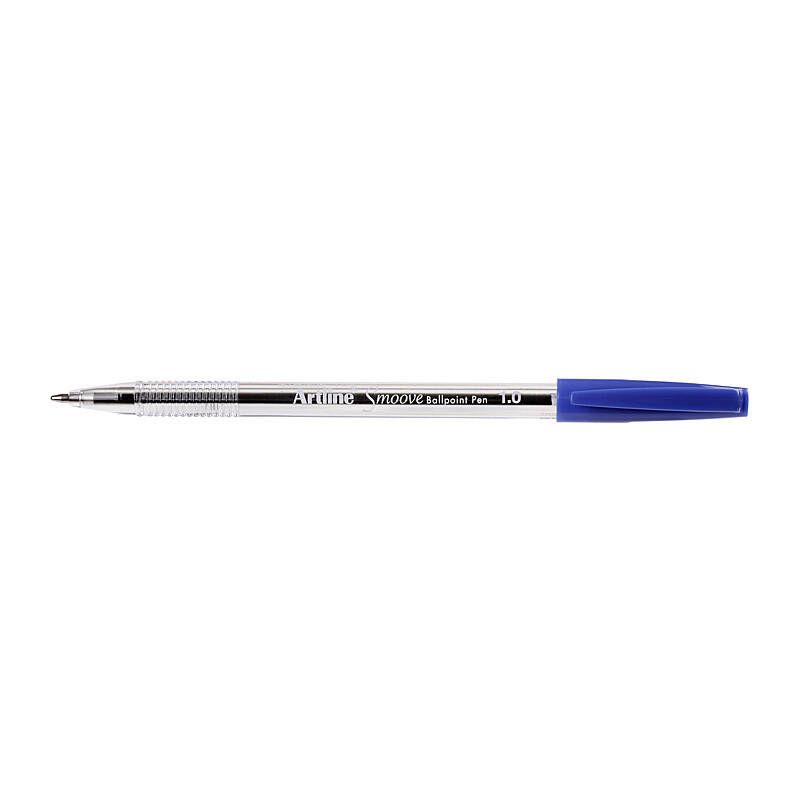 Artline Smoove Ballpoint Pen Medium Blue Bx12