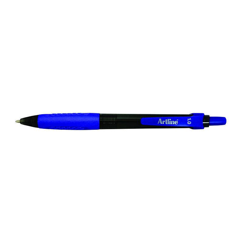 Artline Ikonic 8410 B/point Retract Grip Blu Bx12