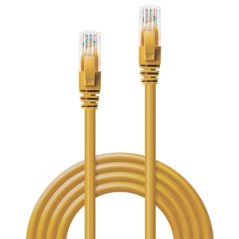 Lindy 15m CAT.6 U/UTP Gigabit Ethernet Cable - Yellow