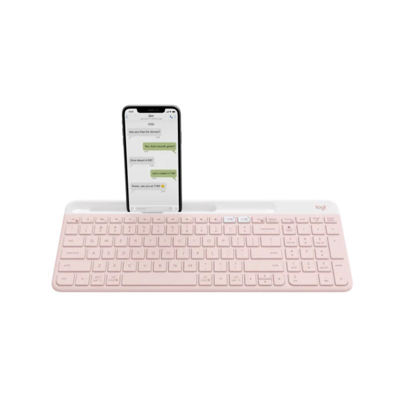 Logitech K580 Slim Multi-Device Wireless Keyboard (Rose)