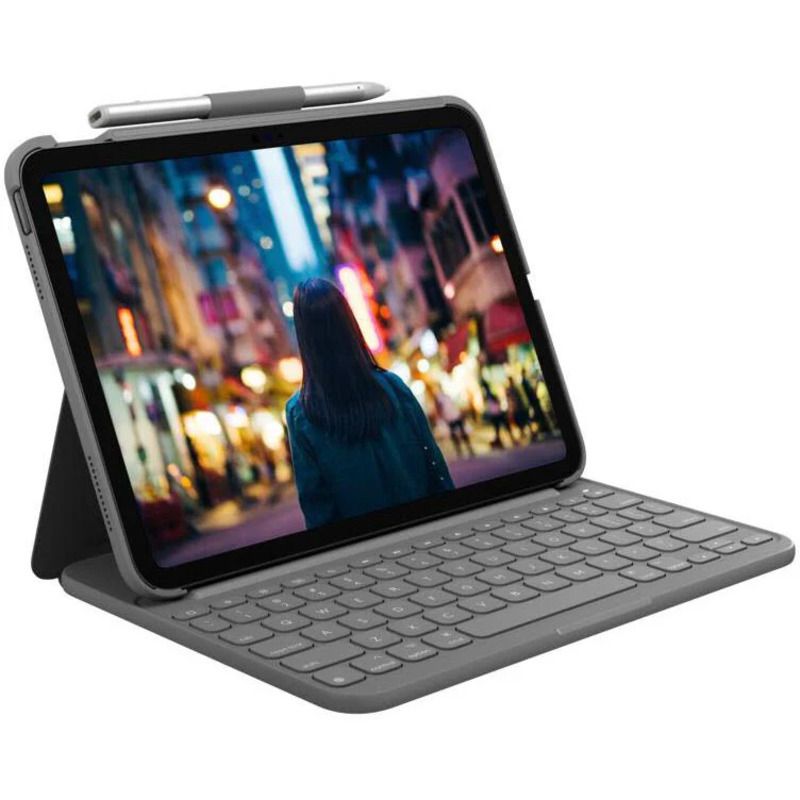 Logitech Slim Folio iPad Keyboard Case for iPad 10Gen