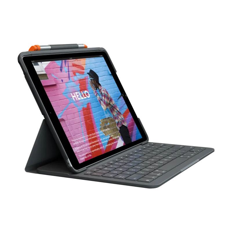 Logitech Slim Folio iPad Keyboard Case for iPad 7/8/9 Gen