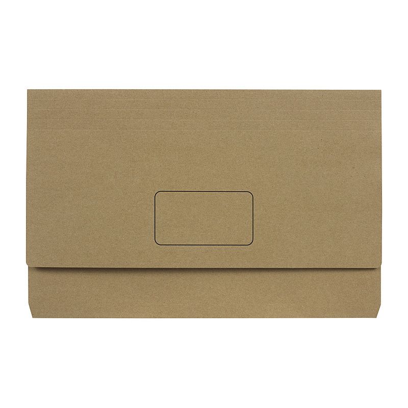 Marbig Slimpick F/C Document Wallet Env Kraft Pk10