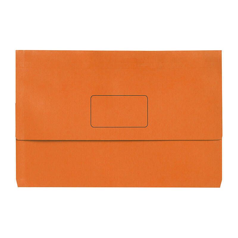 Marbig Slimpick F/C Document Wallet Brt Orang Pk10