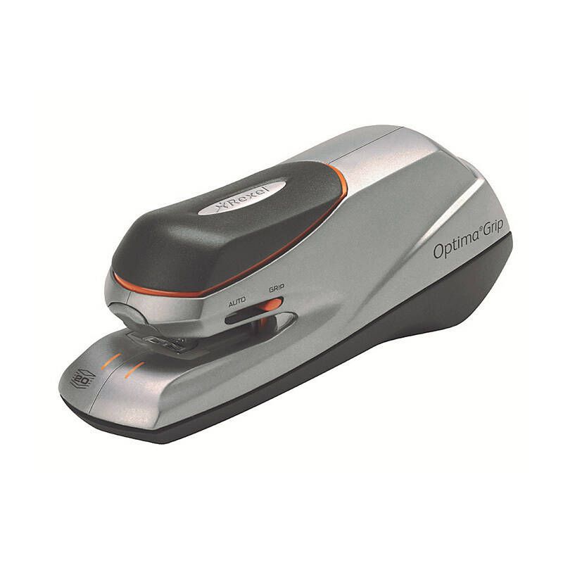 Rexel Stapler Electric Optima Grip Silver/Black