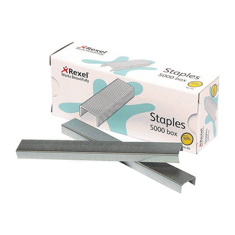 Rexel No.56 Staples 26/6mm Bx5000