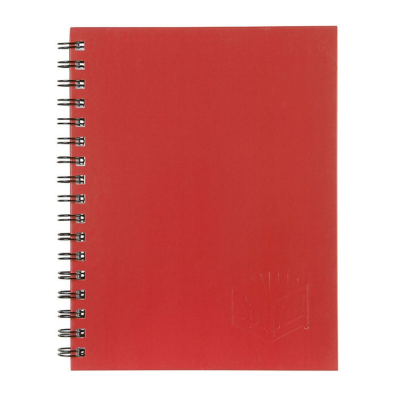 Spirax 512 Hard Cover Book A4 200 Page Red Pk5