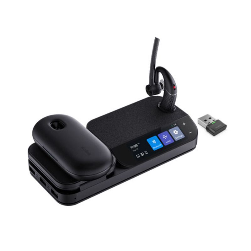 Yealink BH71-WORKSTATION-PRO 10h Wireless Workstation Pro Bundle - Black