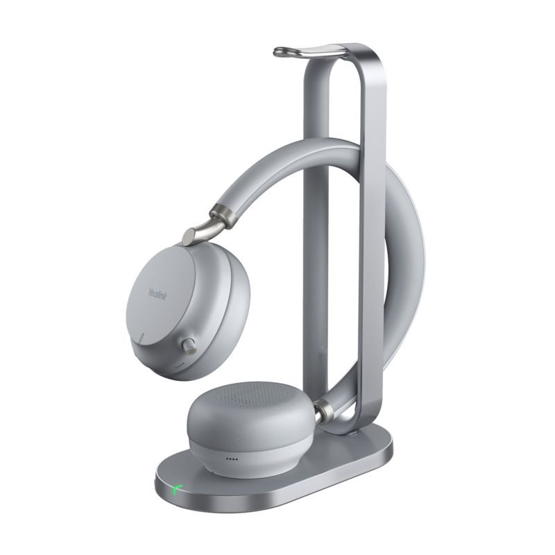 Yealink BH72 UC Bluetooth/USB Dongle USB-A Wireless Charging Stand Wireless Headset - Grey