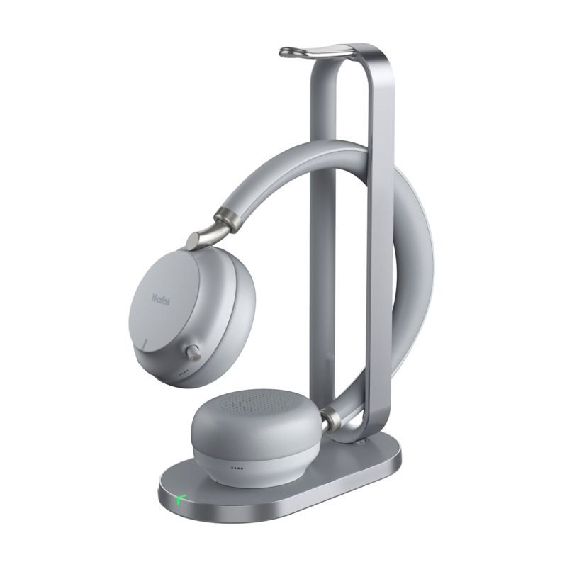Yealink BH72 UC Bluetooth/USB Dongle USB-C Wireless Charging Stand Wireless Headset - Grey