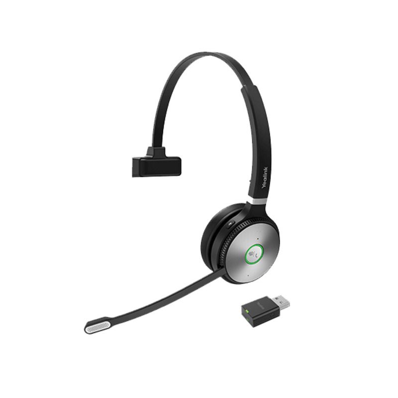Yealink WH62 Teams Edition Portable Mono Wireless Headset - DECT USB Dongle