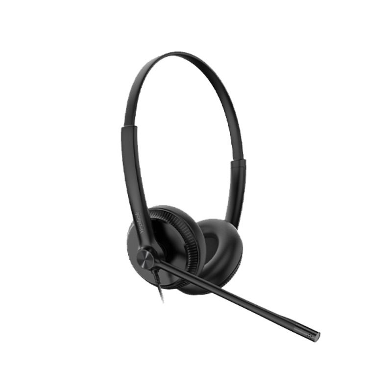 Yealink YHS34 IP Phones Wideband Leather Ear Cushions Dual Headset