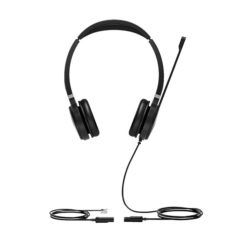 Yealink YHS36 IP Phones Wideband Leather Ear Cushions Dual Headset