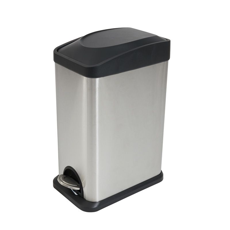 BIN PEDAL COMPASS 15 LITRE RECTANGULAR S/STEEL