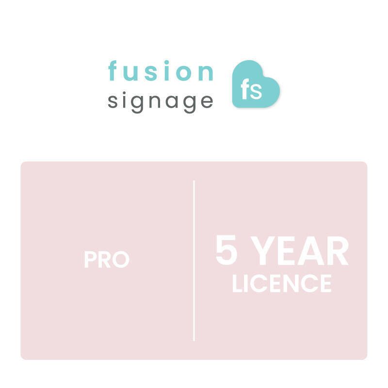 Fusion Signage Pro 5 Year Fusion Signage Pro 5 Year