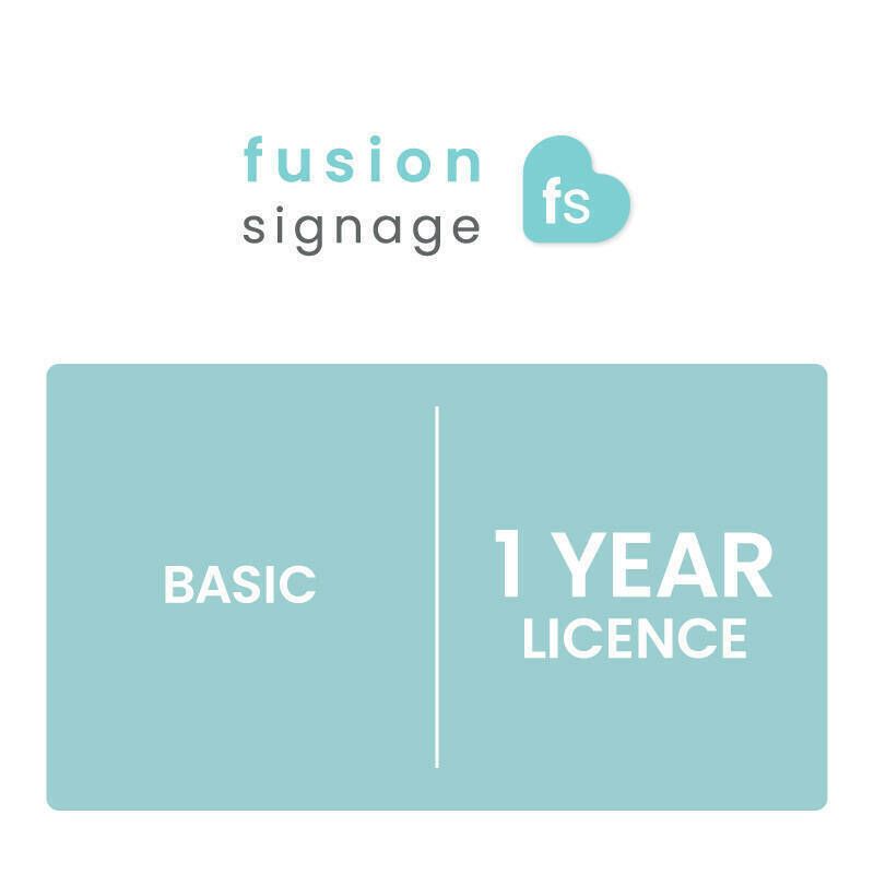 Fusion Signage Basic 1 Year Fusion Signage Basic 1 Year