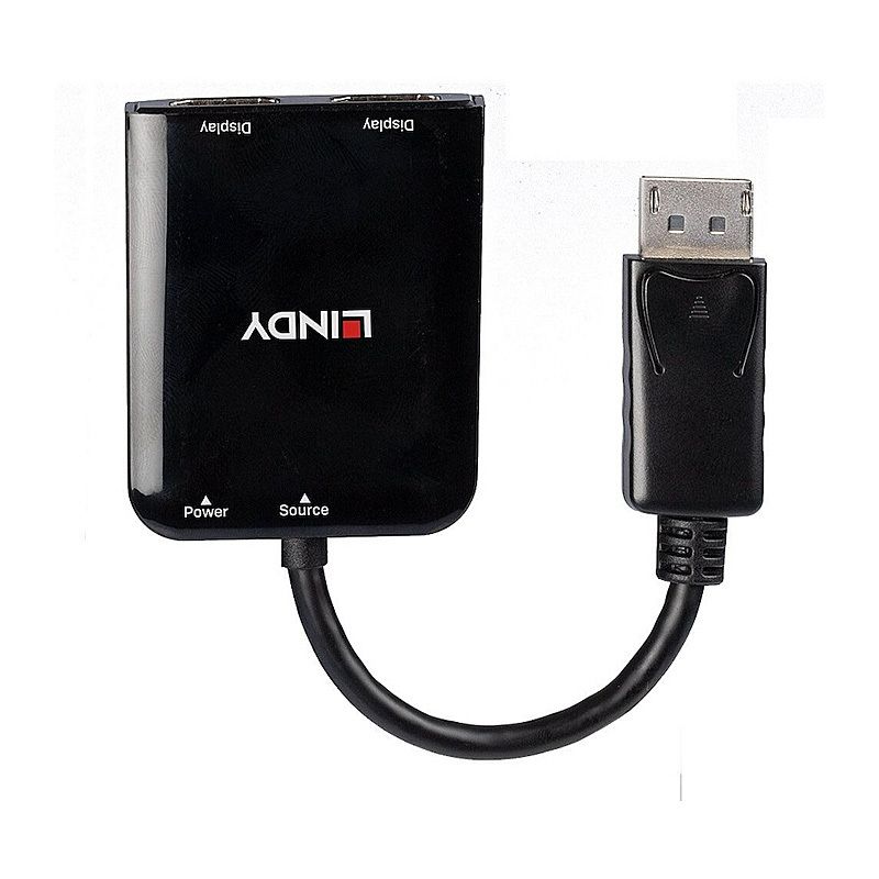 Lindy LIN38430 2 Port DisplayPort 1.2 MST Hub Lindy LIN38430 2 Port DisplayPort 1.2 MST Hub
