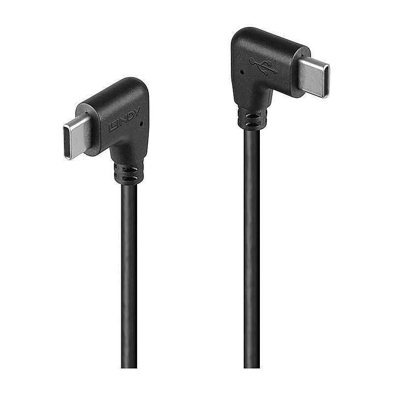 Lindy 0.5m USB 2.0 Type C Cable, 2 X 90� Right Angle Lindy 0.5m USB 2.0 Type C Cable, 2 X 90� Right Angle