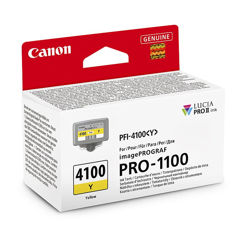 Canon PFI4100 Yellow Ink Cart Canon PFI4100 Yellow Ink Cart