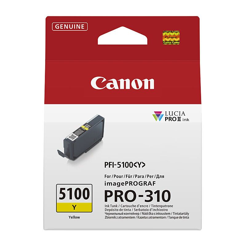 Canon PFI5100 Yellow Ink Cart Canon PFI5100 Yellow Ink Cart