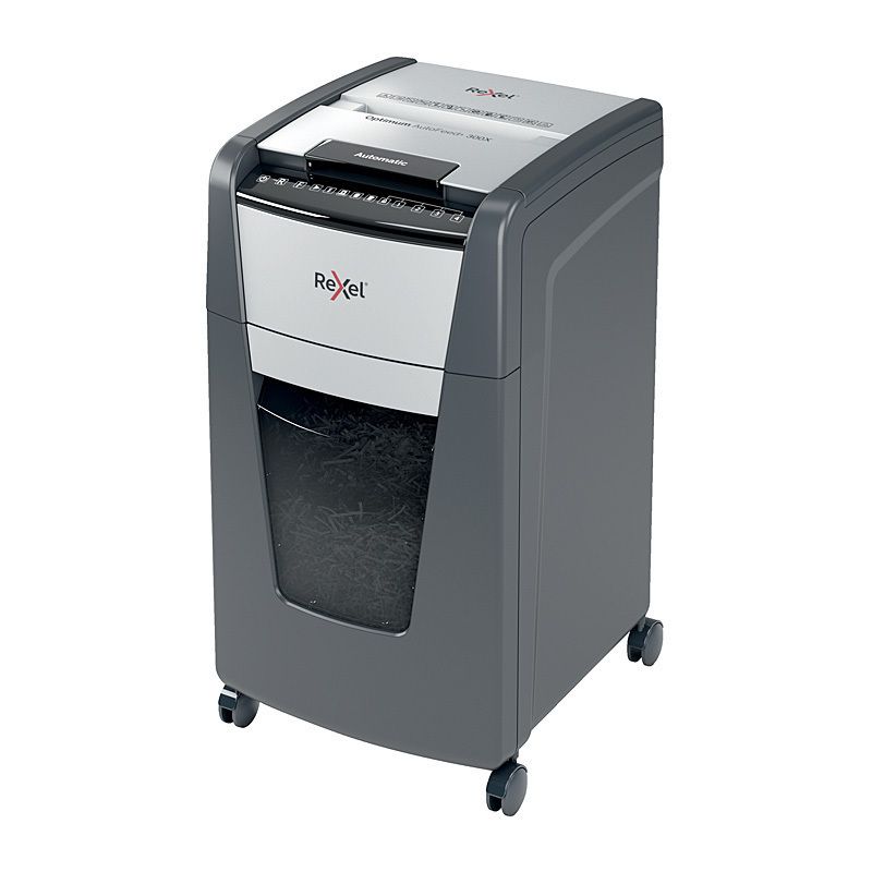 Rexel Optimum Autofeed Shredder 300X Cross Cut Rexel Optimum Autofeed Shredder 300X Cross Cut
