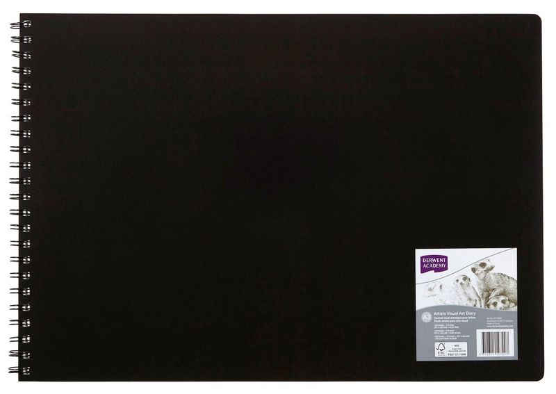 SP- VISUAL ART DIARY DERWENT A3 LANDSCAPE 120PG