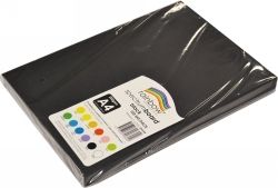 CARDBOARD RAINBOW A4 SPECTRUM 220GSM BLACK PK100