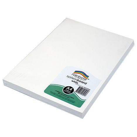SP- SYSTEM BOARD RAINBOW A4 150GSM WHITE PK100