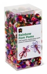 POM POMS EC RAINBOW PK300