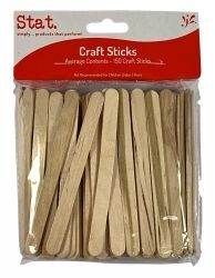 POPSTICKS STAT WOODEN PLAIN PK150