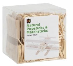 POPSTICKS & MATCHSTICKS EC NATURAL PK1800