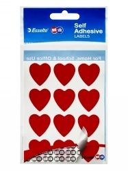 LABEL QUIK STIK F/P HEART RED