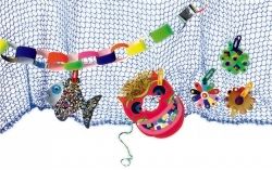 SP- DECORATIVE FISHNET EC 6MX1.8M APPROX BLUE